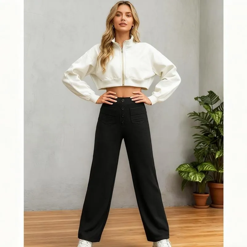 Women's High Waist Casual Pants