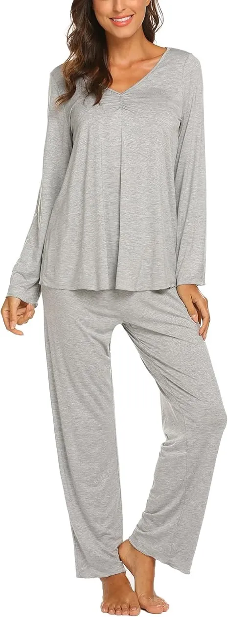Womens Pajama Sets 2 Piece Lounge Set Fall Winter Pajamas
