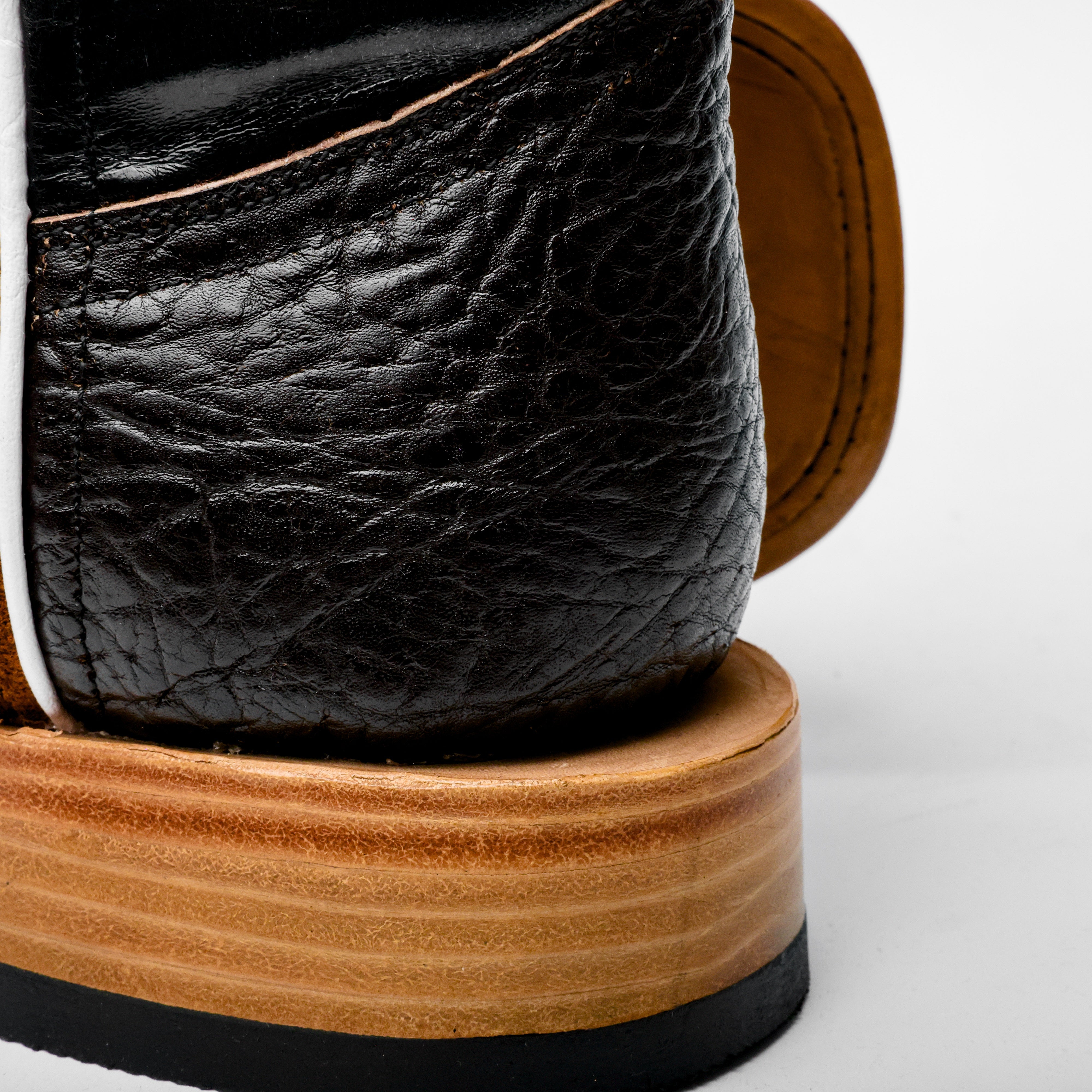 Honey Rough-Out Boots - Square