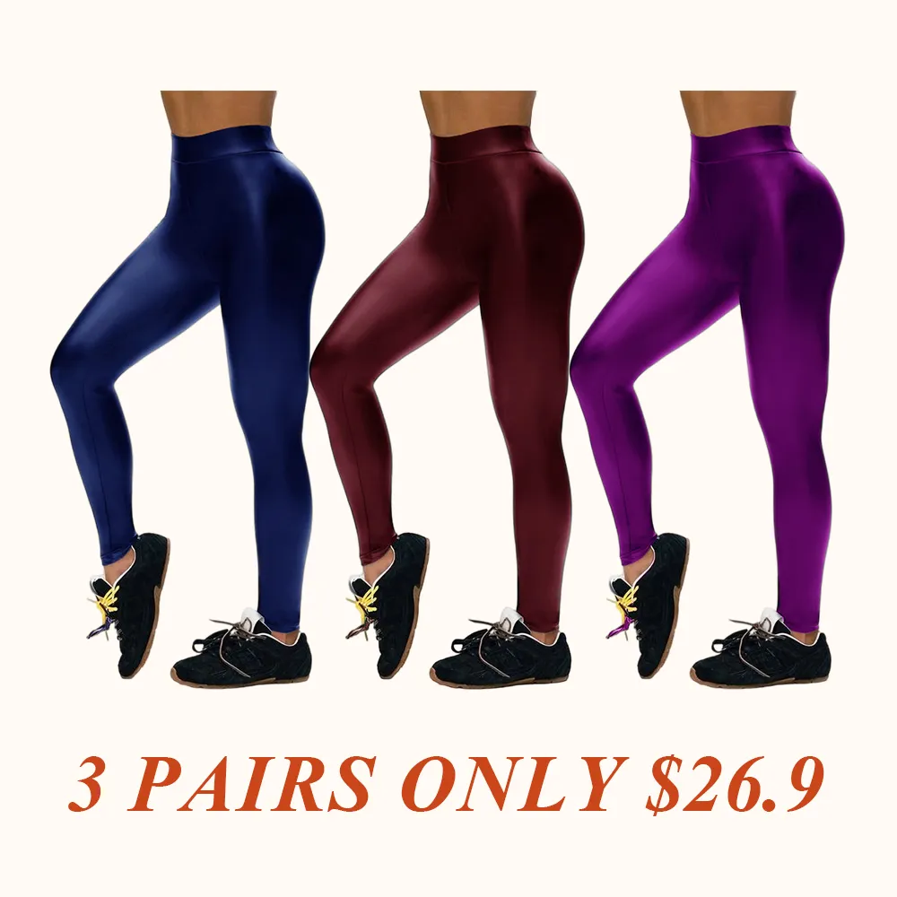 Women's Fleece Stretch Artificial Leather PU Leather Leggings