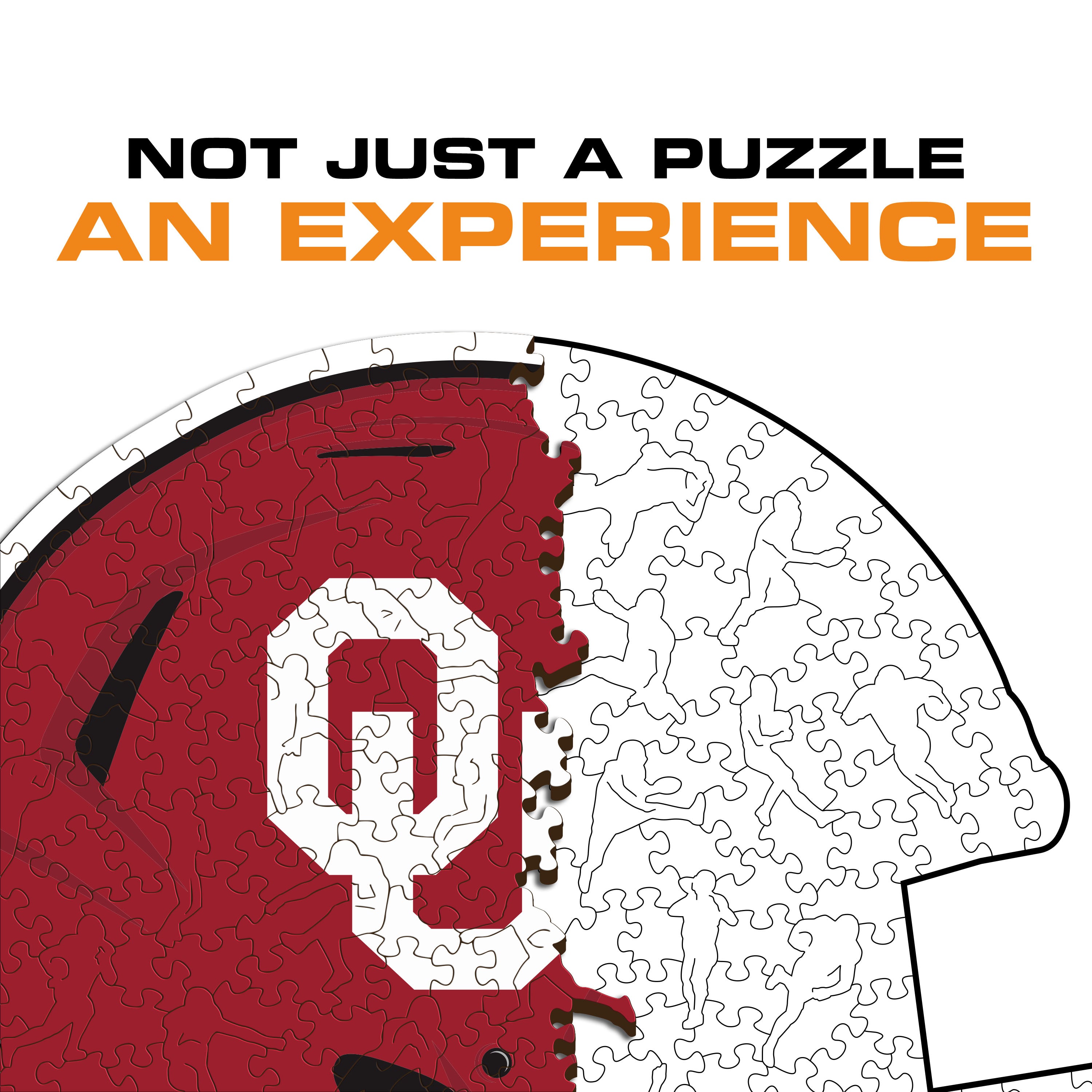 University of Oklahoma Helmet - Wooden Puzzle