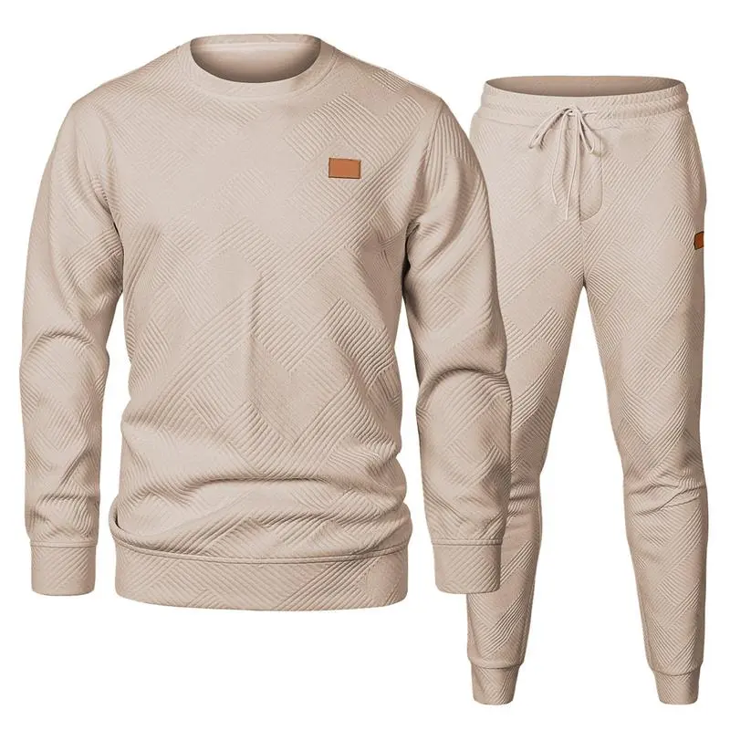 🔥Last Day Promotion 89% OFF🔥Men's casual fashion suit knitted sweatshirt and pants two-piece set