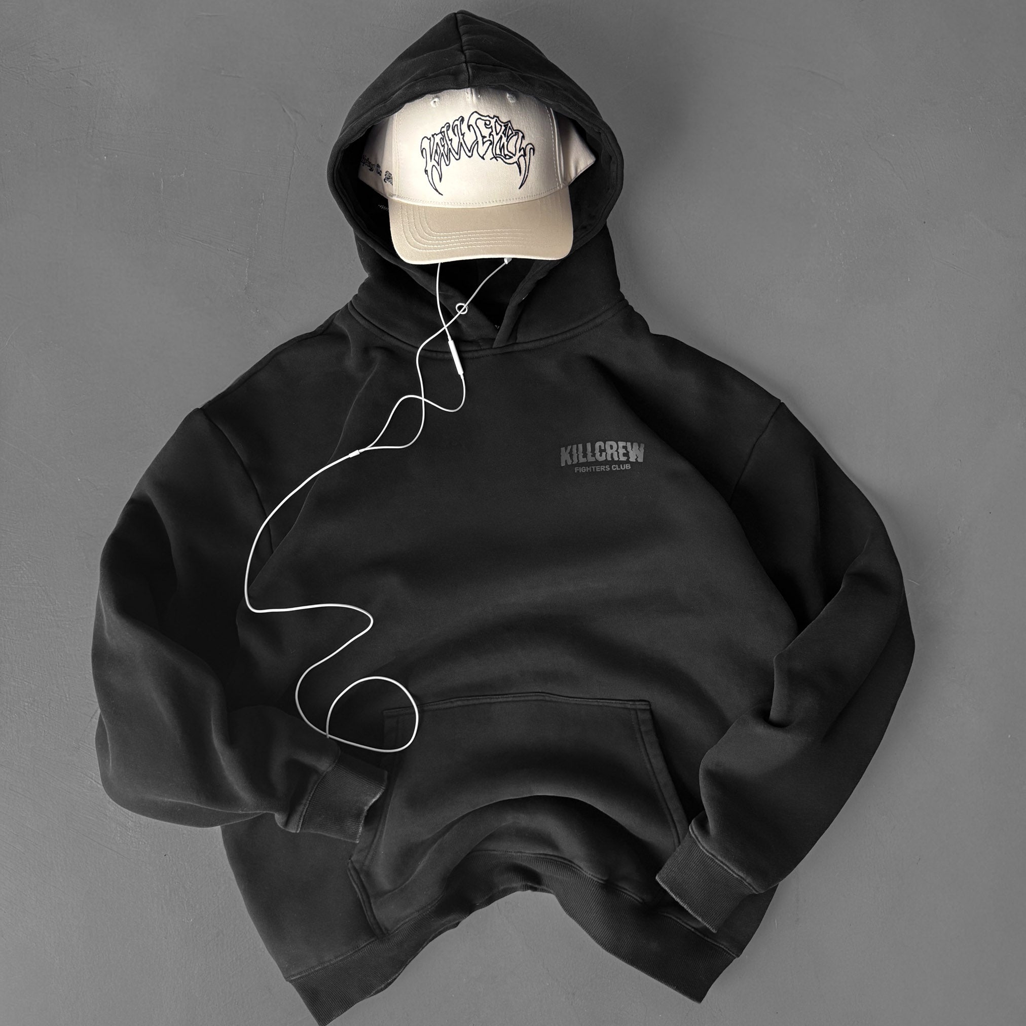 OVERSIZED LUX RIGOROUS TRAINING HOODIE - BLACKOUT