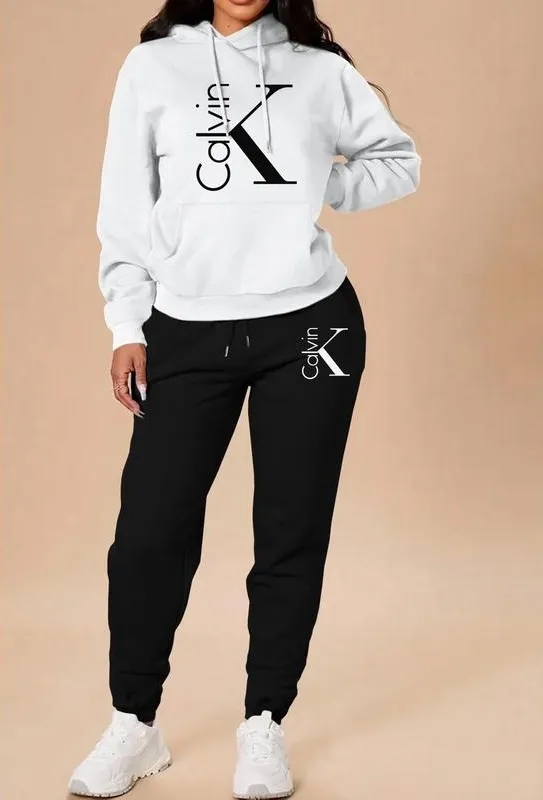 Women's Casual Hooded Sweatshirt Set