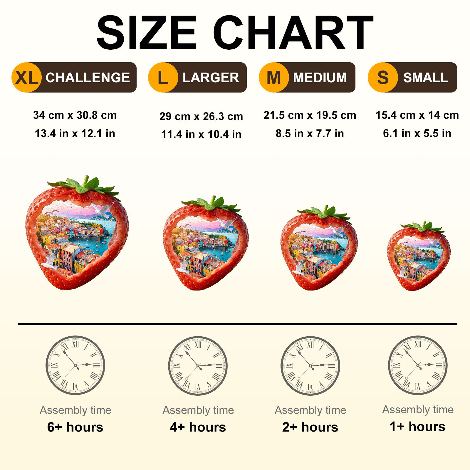 Strawberry Shoreline Wooden Jigsaw Puzzle