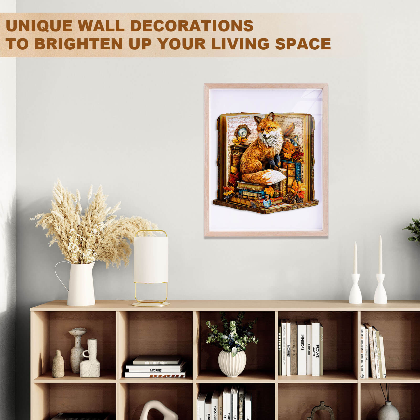 Book Fox Wooden Jigsaw Puzzle