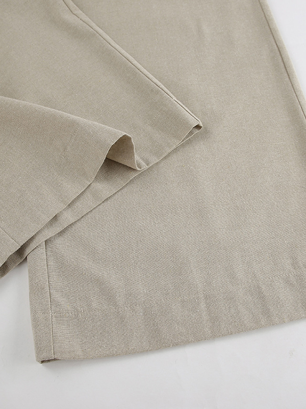 Loose Hollow Split-Joint Halter-Neck Vest + Elasticity High Waisted Pants Trousers Two Pieces Set