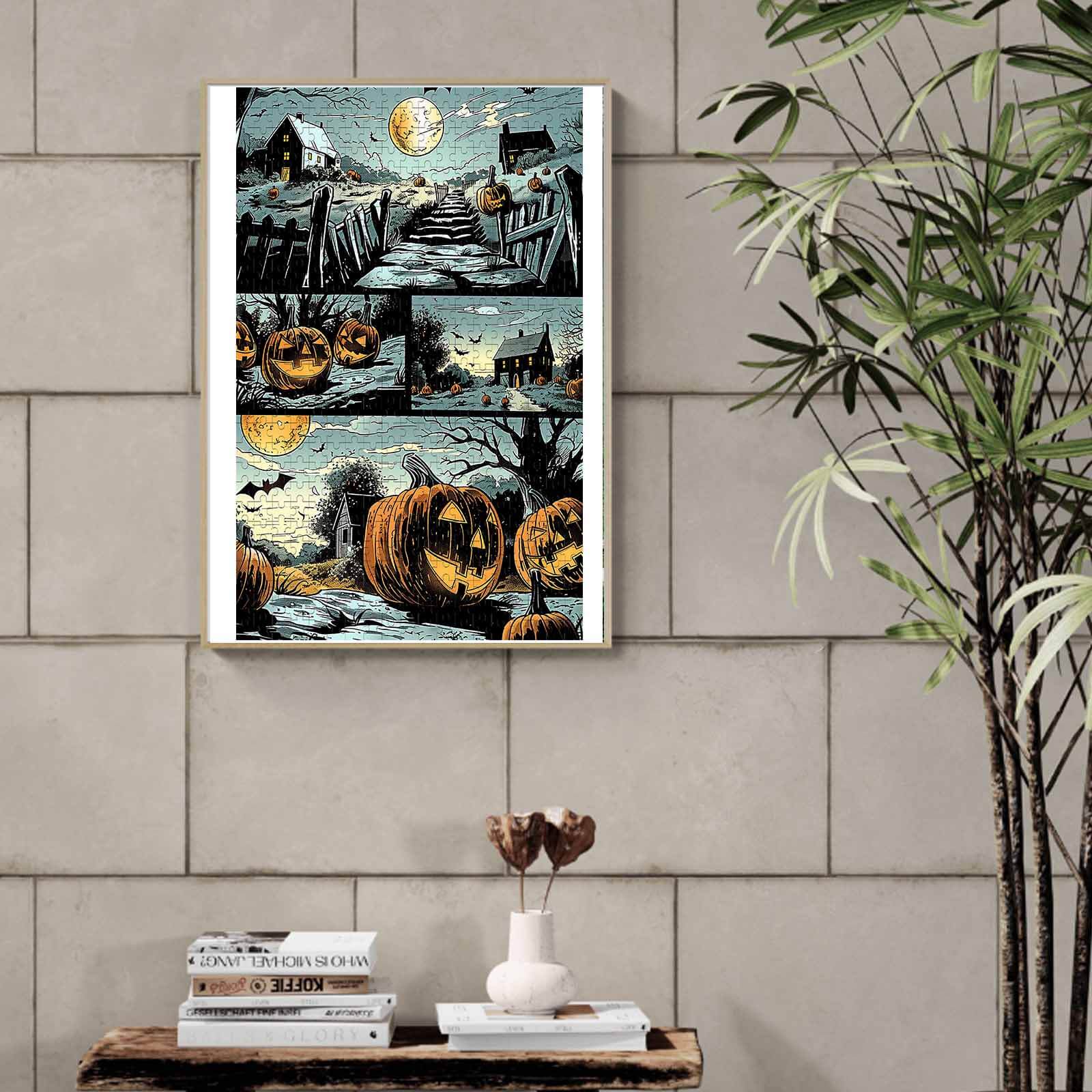 Scary Pumpkin 500 / 1000 Piece Puzzle