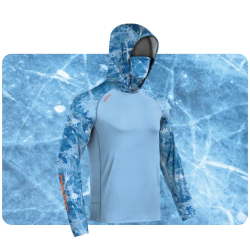 Men's UPF 100+ Performance Cooling Hoodie with Gaiter