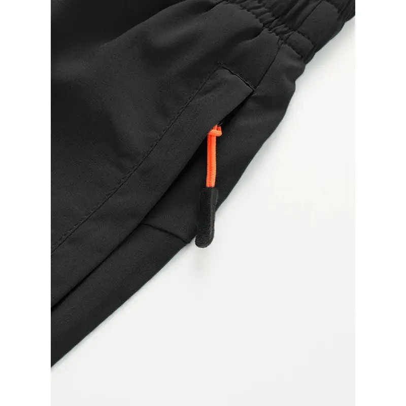 Men's Drawstring Zipper Pocket Shorts, Casual ElasticWaist Beach Shorts for Summer