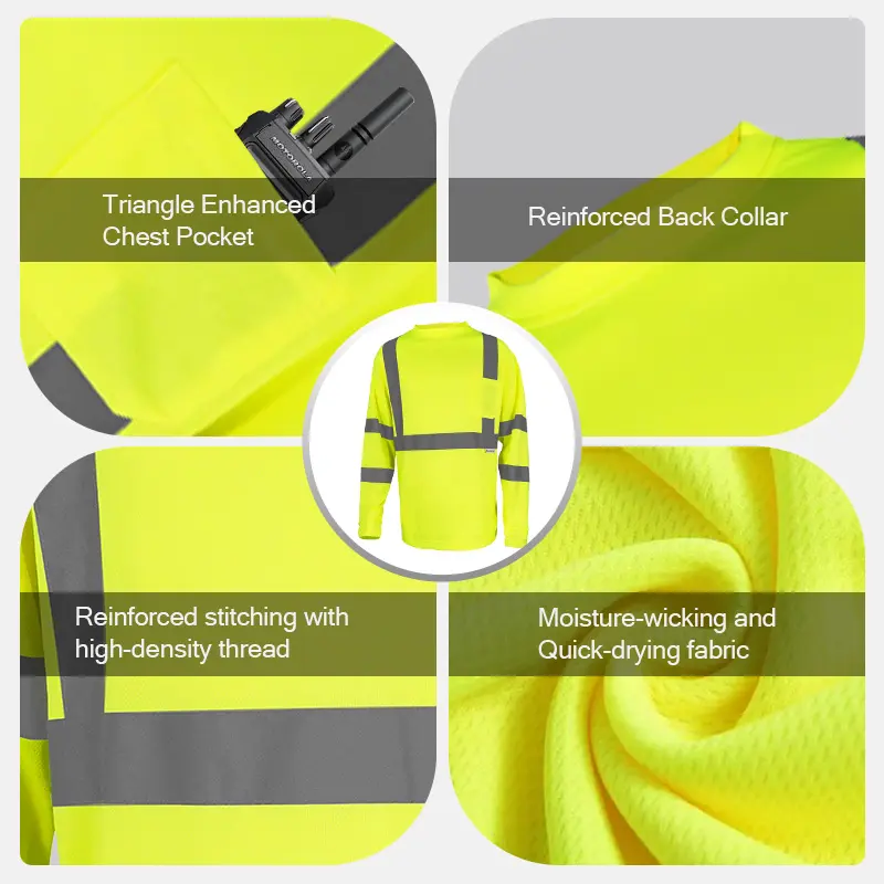 🔥Tuglow Class 3 Premium Hi-Vis Long Sleeve Hoodie - Ultimate Work Protection