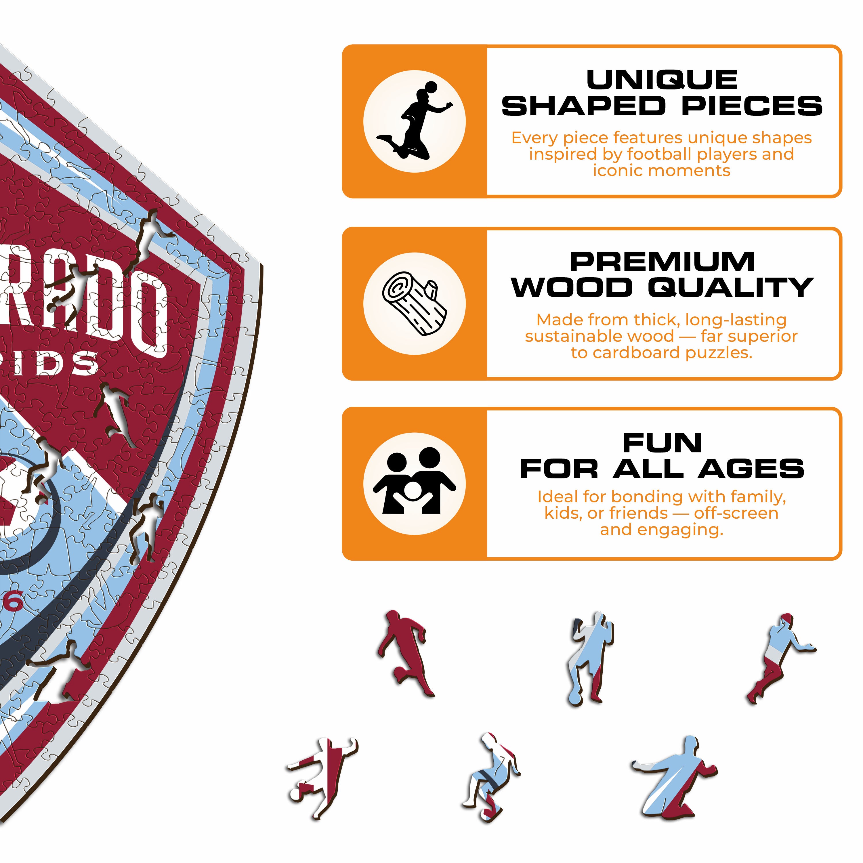 Colorado Rapids® Logo - Wooden Puzzle