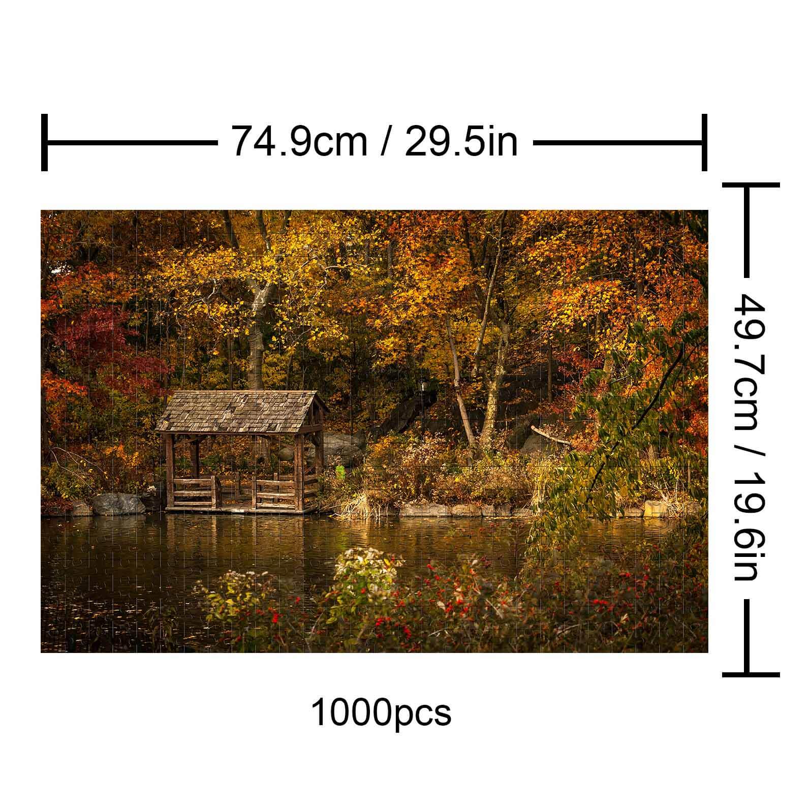 Autumn Lakeside 500 / 1000 Piece Puzzle