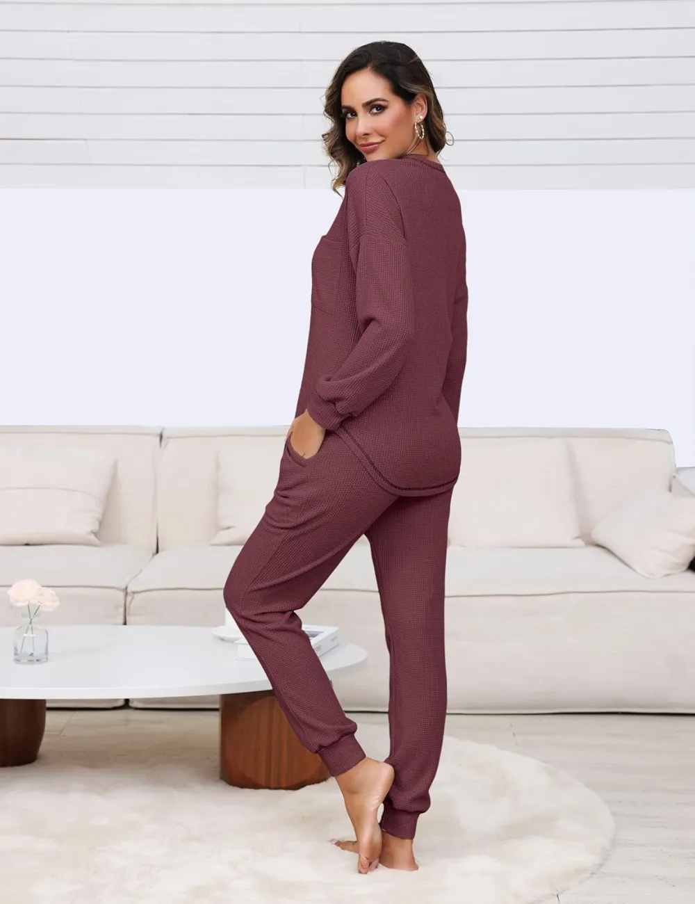 Womens Two Piece Outfits Lounge Sets