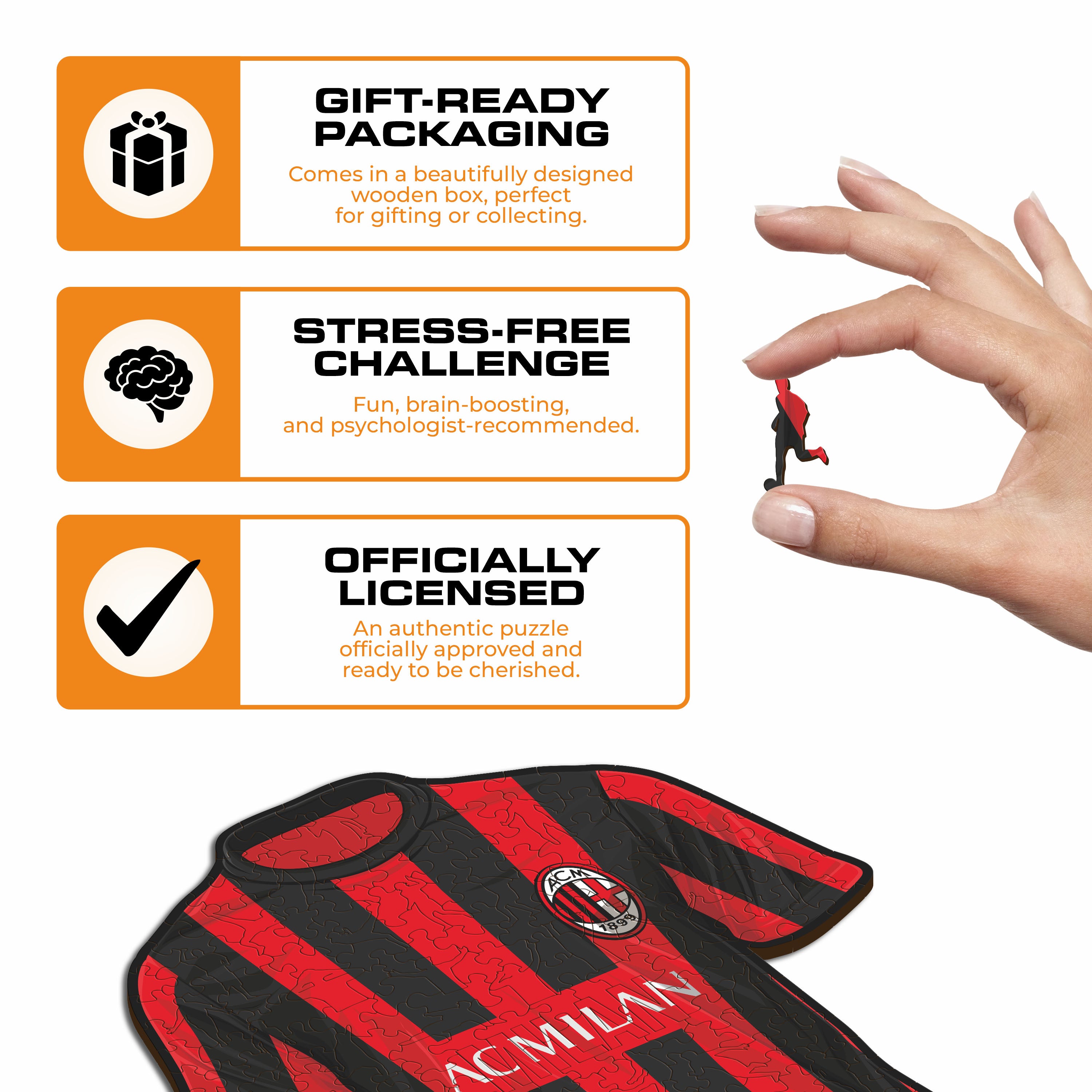 AC Milan® Jersey - Wooden Puzzle