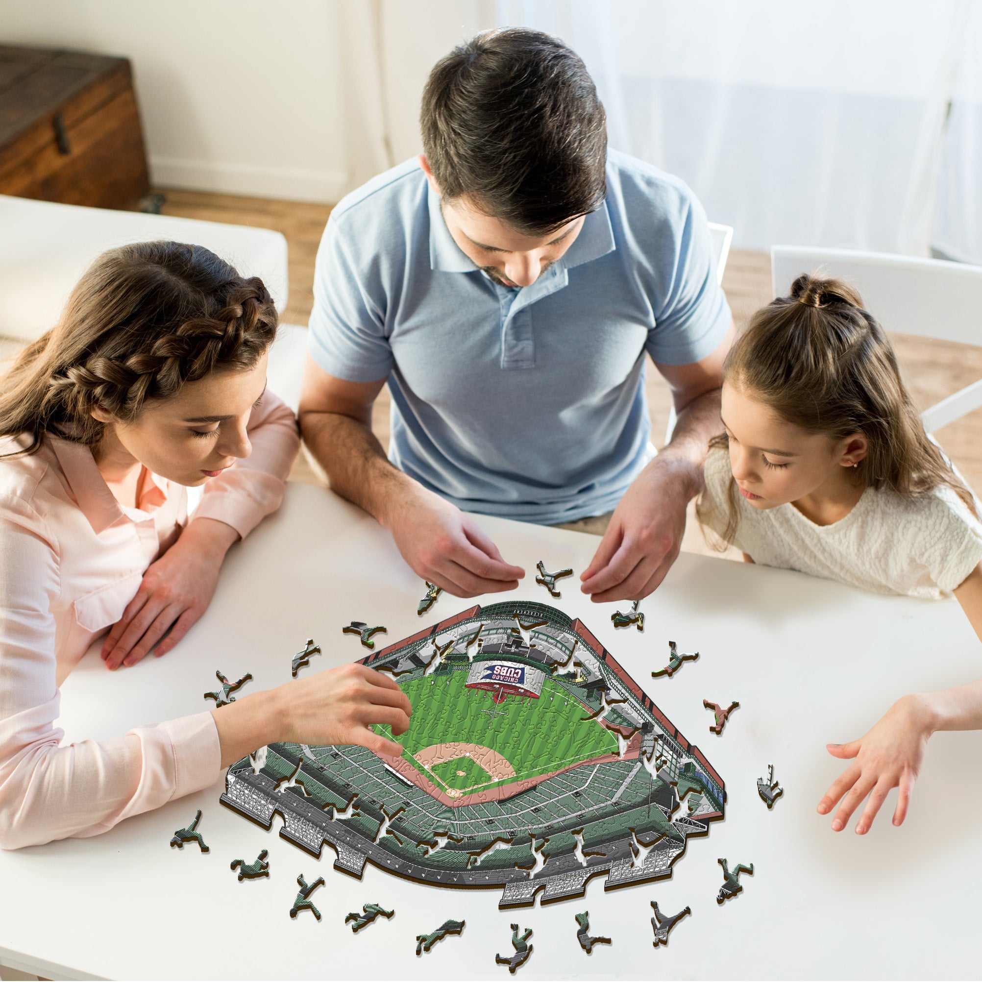 Chicago Cubs™ Wrigley Field Stadium - Wooden Puzzle
