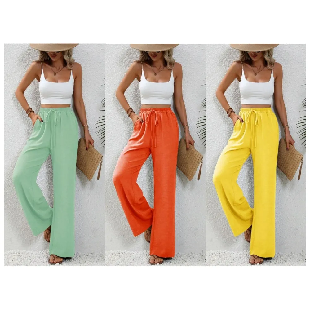 Women's Plain Straight Leg Pants