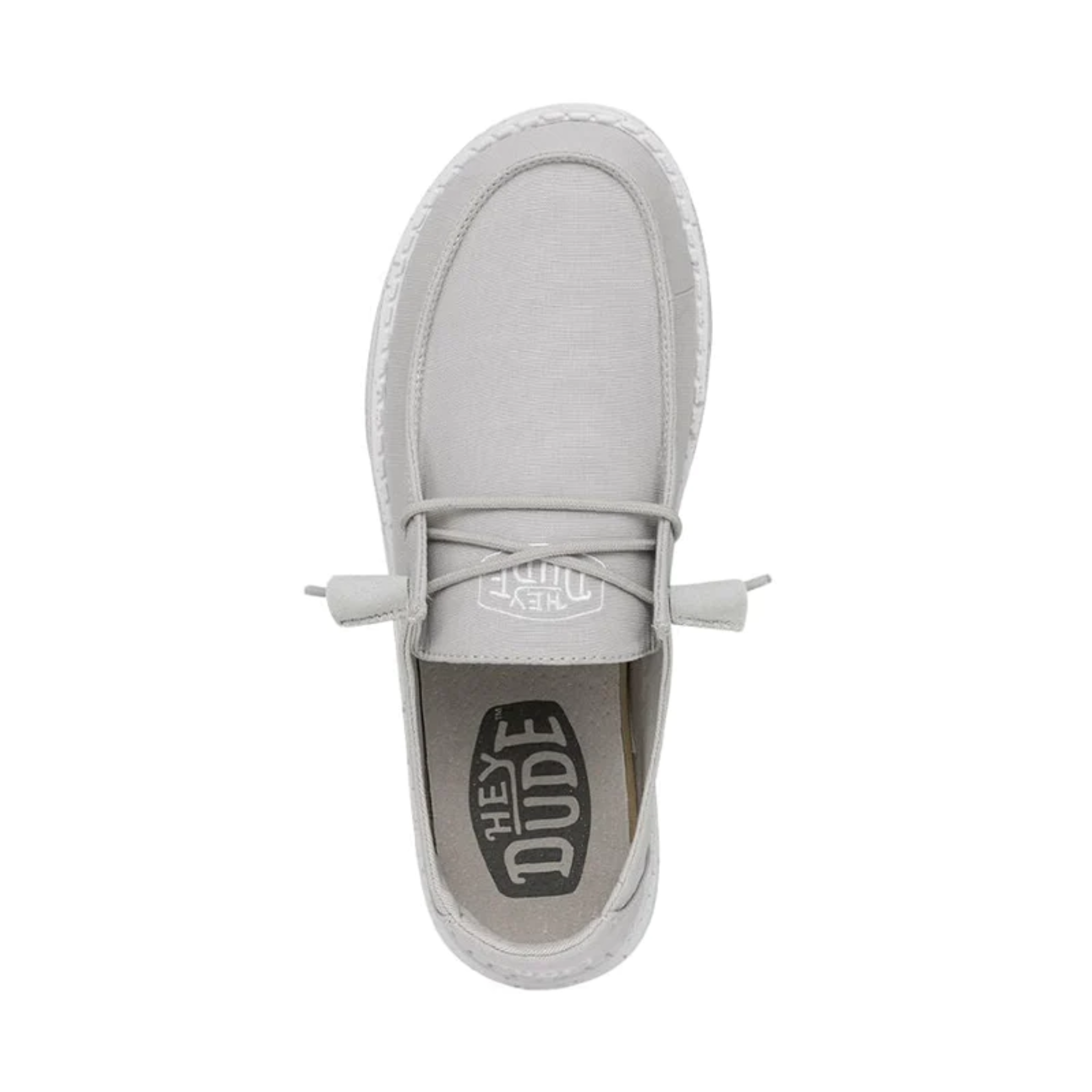 DUDE WOMEN'S WENDY SLUB CANVAS LIGHT GREY - 40063007