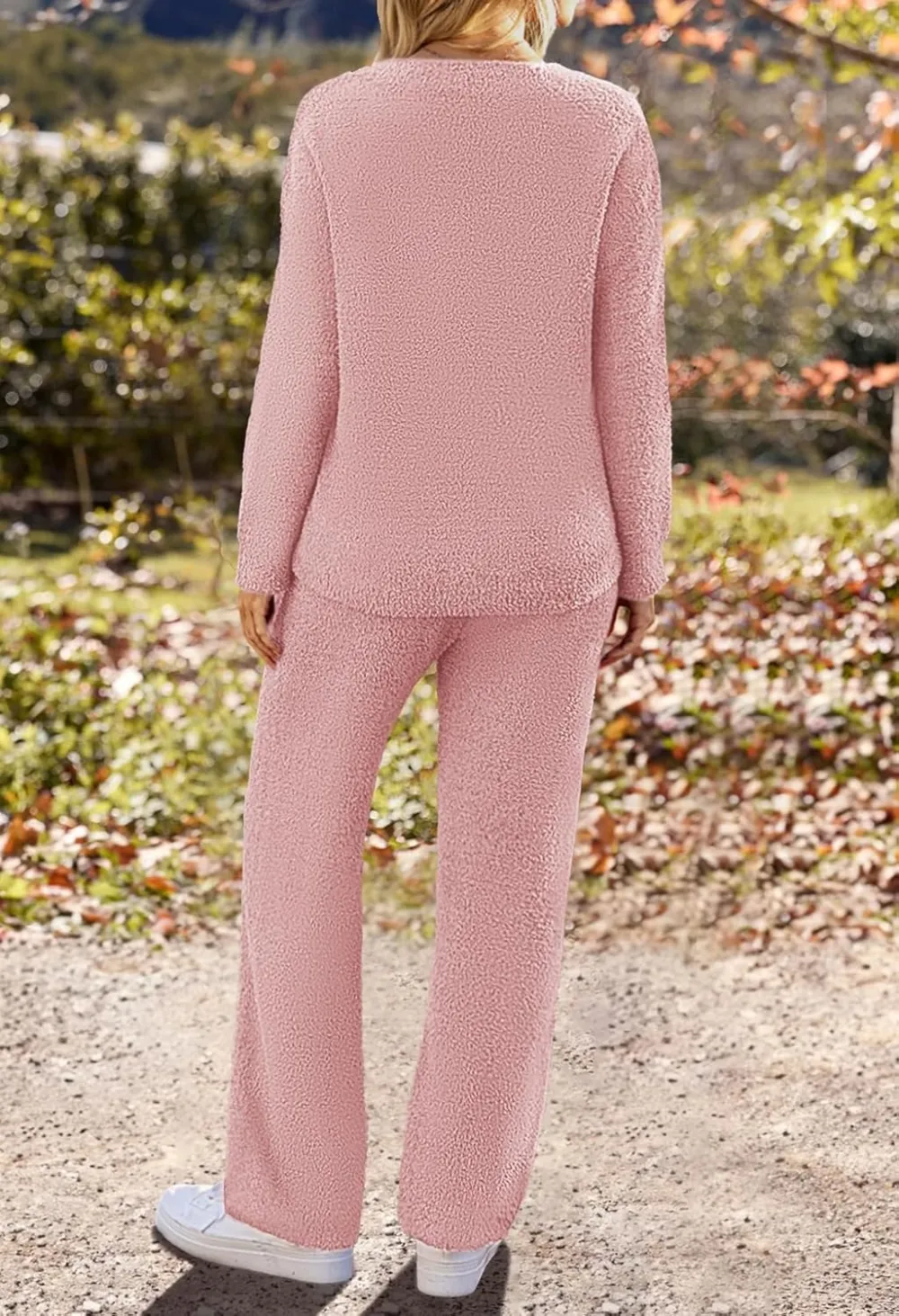 Women's Lounge Sets 2025 Fall Fashion 2 Piece Outfits Sweater Pajama Set