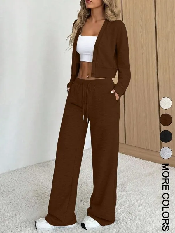 Women's Long Sleeve Jacket & Pants Set