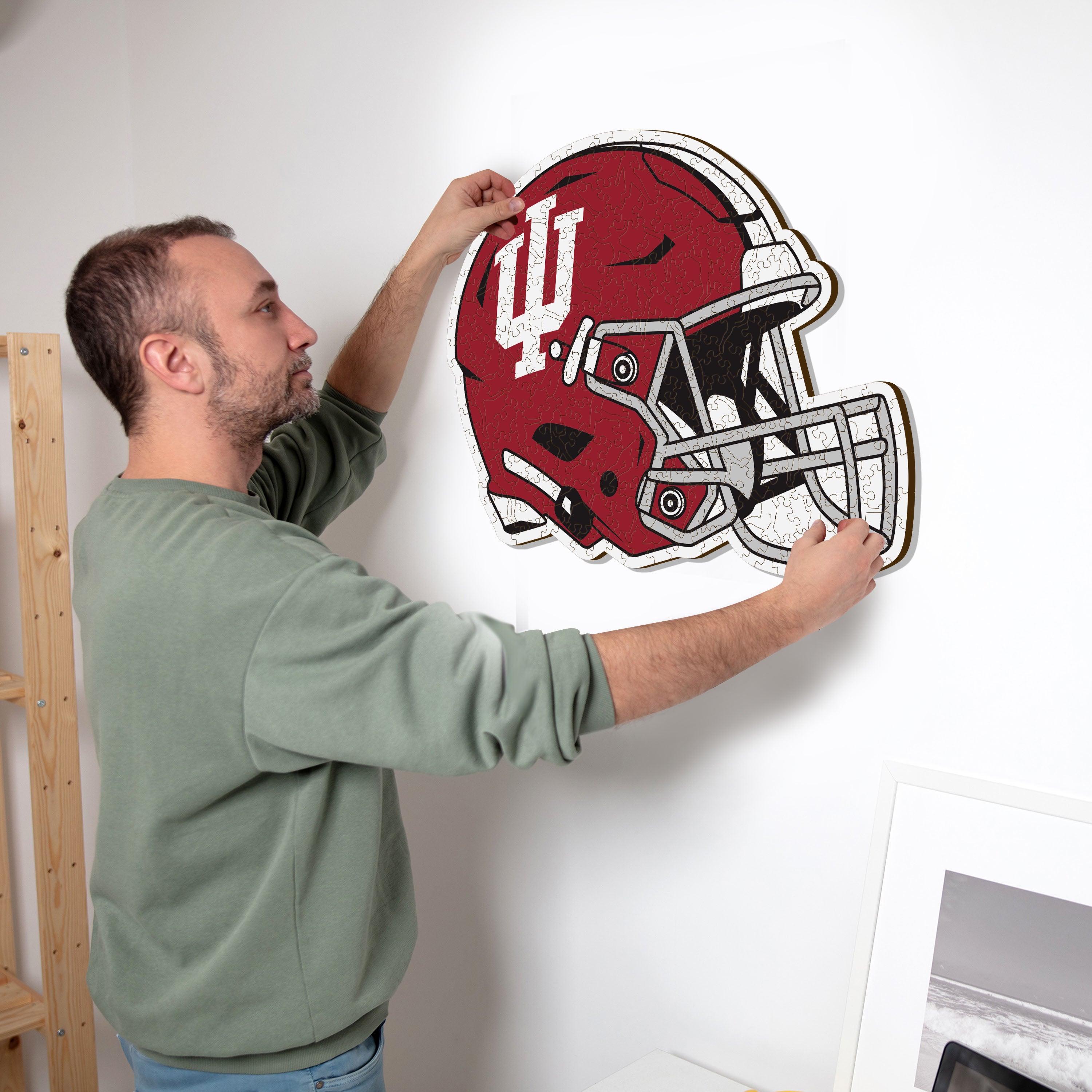 Indiana University Helmet - Wooden Puzzle