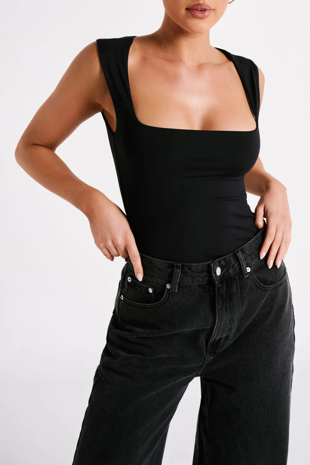 Recycled Nylon Long Line Top