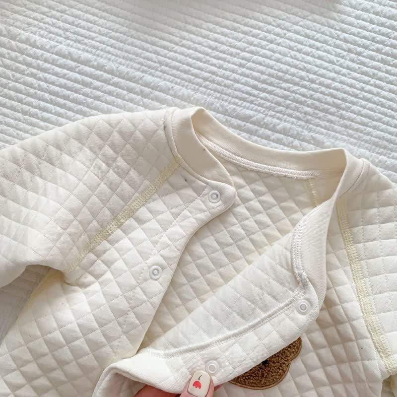 Baby Bear Kimono Crew Neck Romper