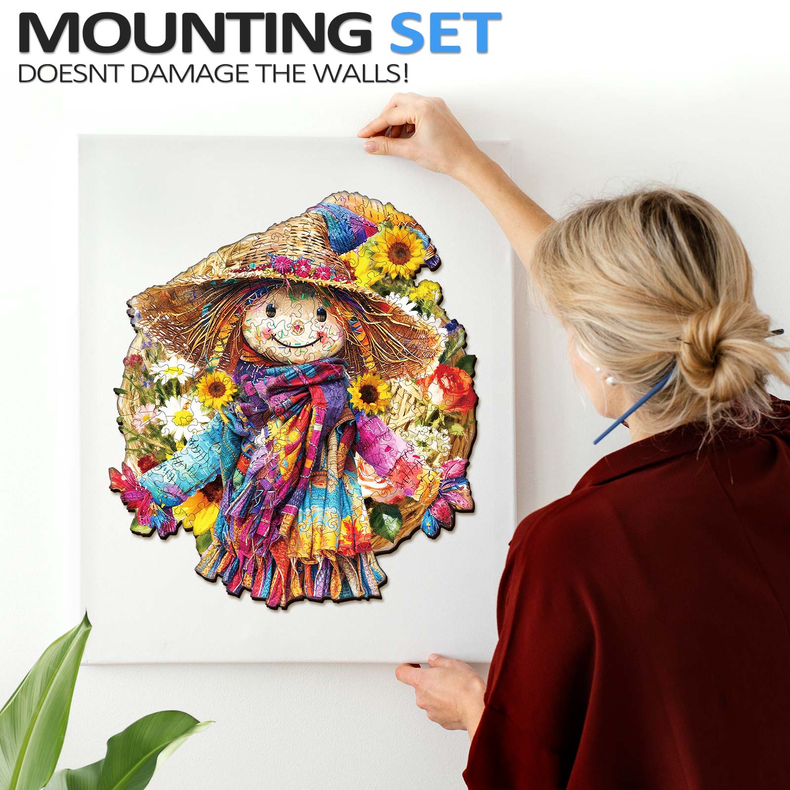 Straw Maiden Wooden Jigsaw Puzzle
