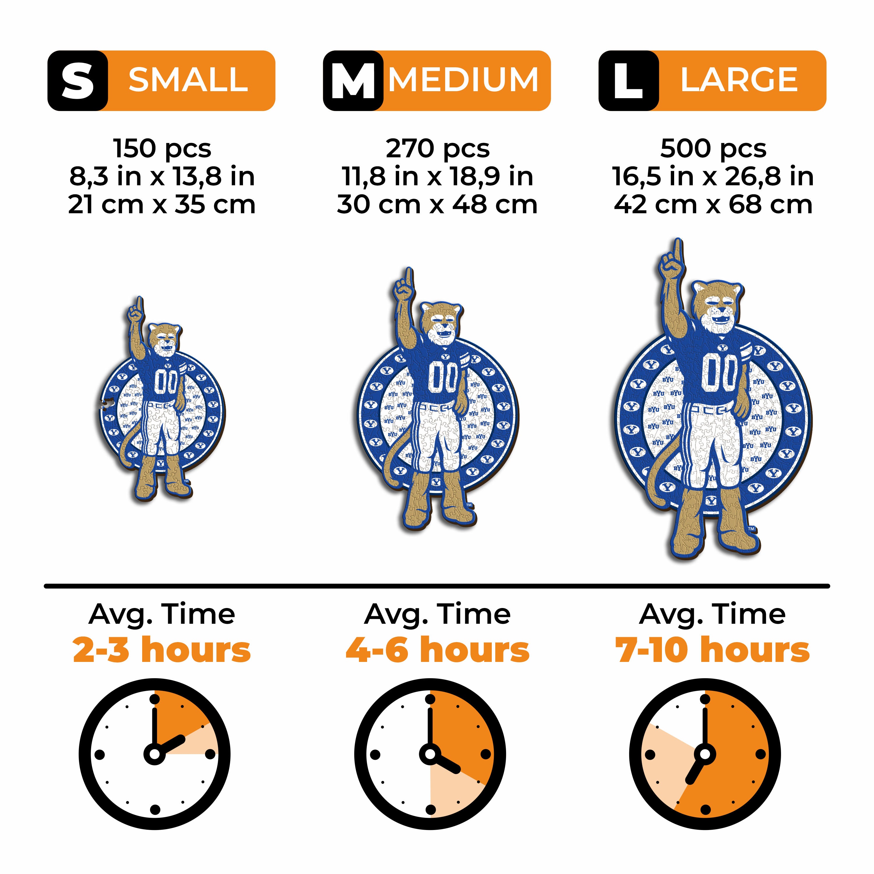 Brigham Young University Mascot - Wooden Puzzle