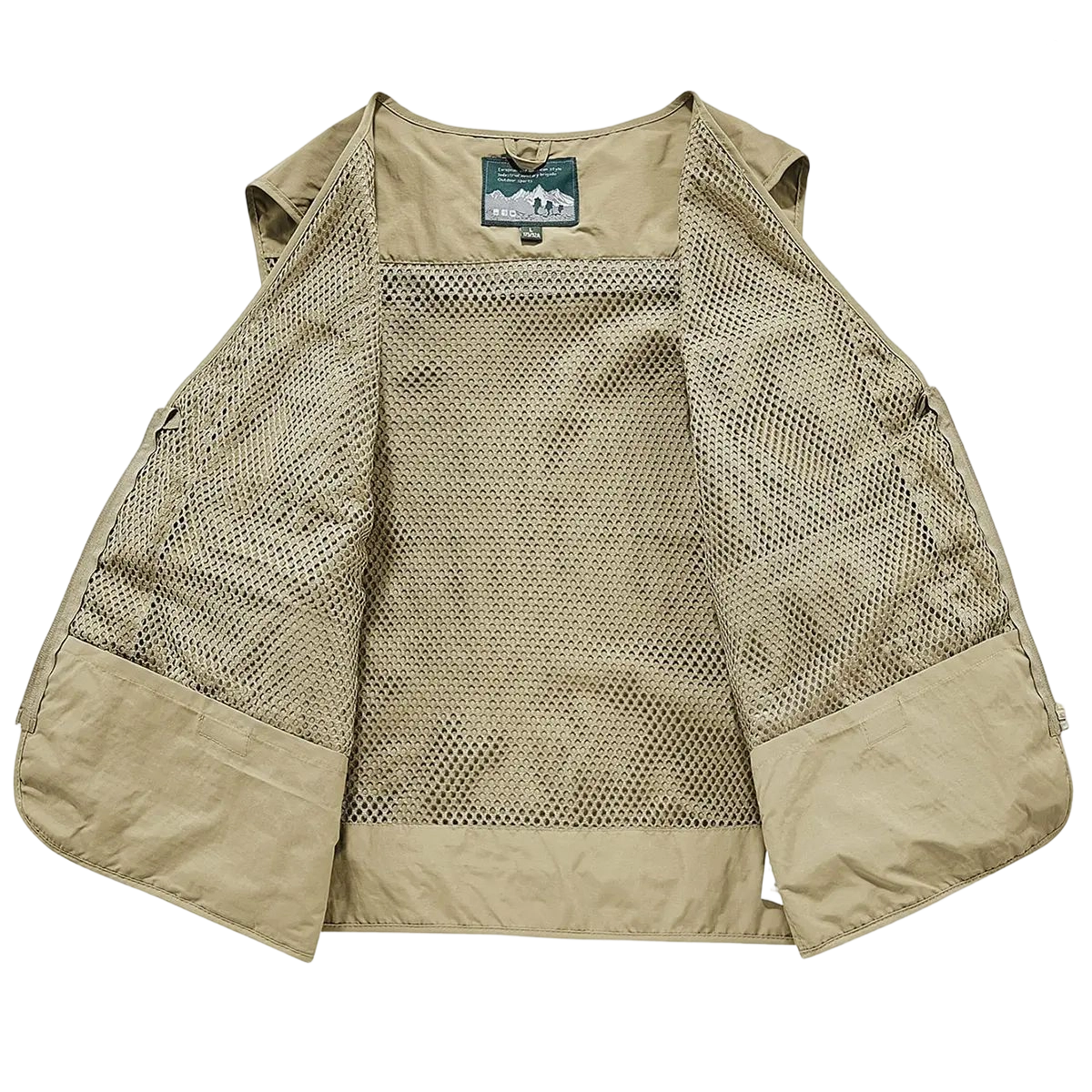 Made from 100% nylon, anti-static design ensures safety (true size). Men’s fashion quick-dry mesh casual outdoor multi-pocket fishing photography vest/work vest jacket with multiple pockets, suitable for outdoor activities.