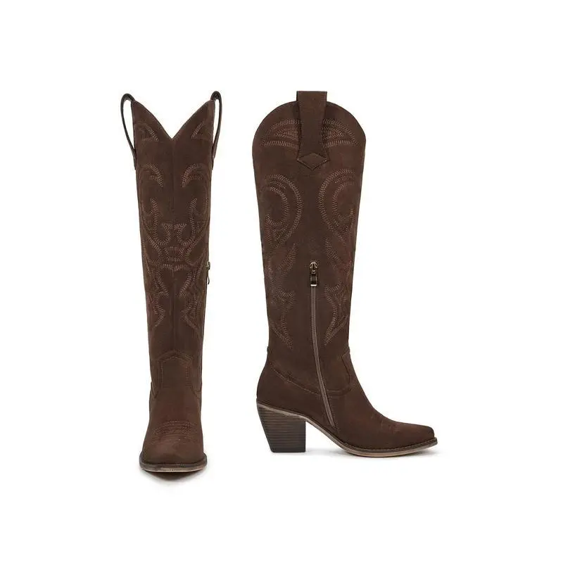 Knee High Cowboy Cowgirl Boots For Women