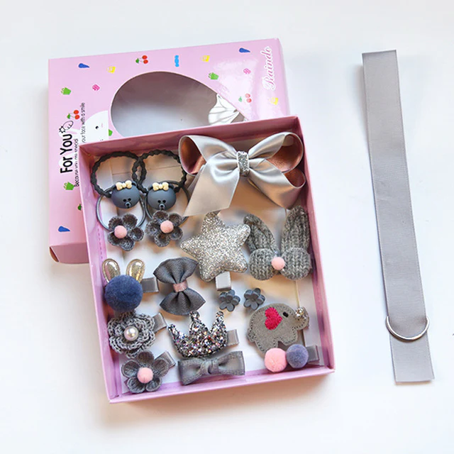 Mix Style Girls Hair Bows Kits Accessories