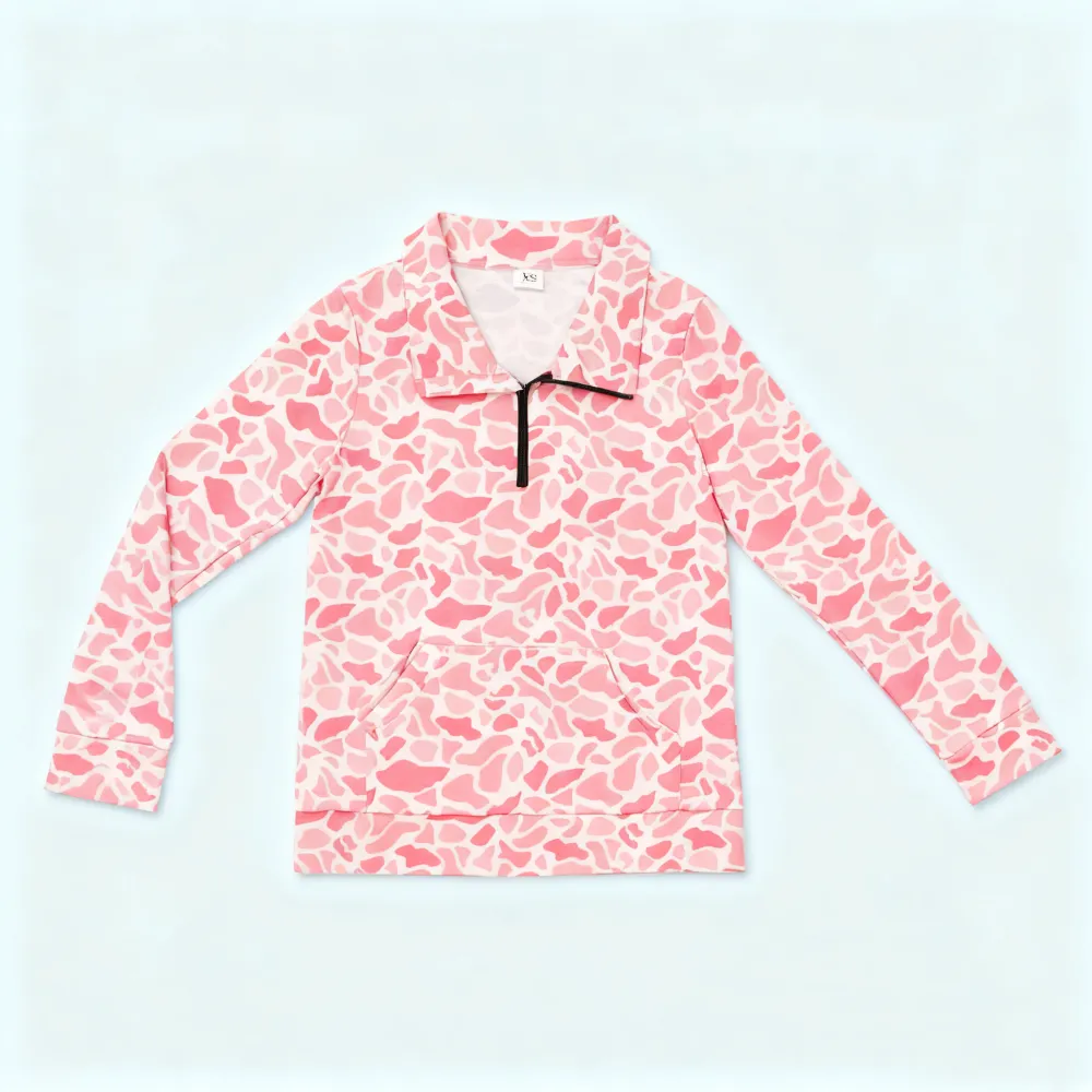 Women Camo Hunting Pullover Top Season Adult