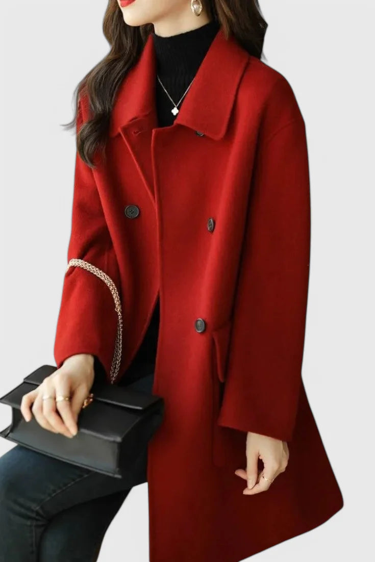 Camille | Abrigo de Lana Clásico de Doble Botonadura