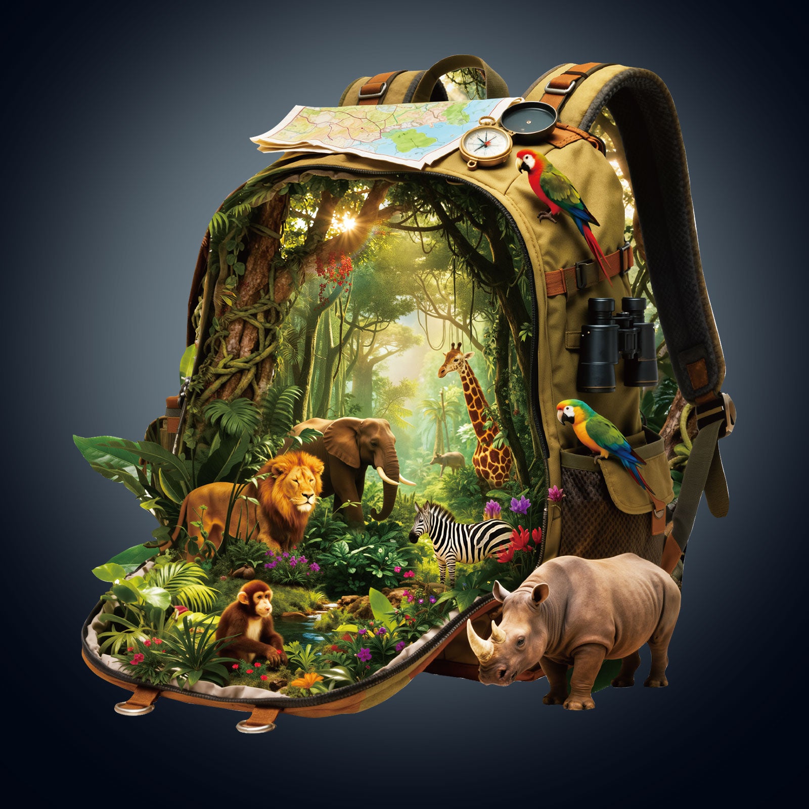 Rainforest Quest Wooden Jigsaw Puzzle