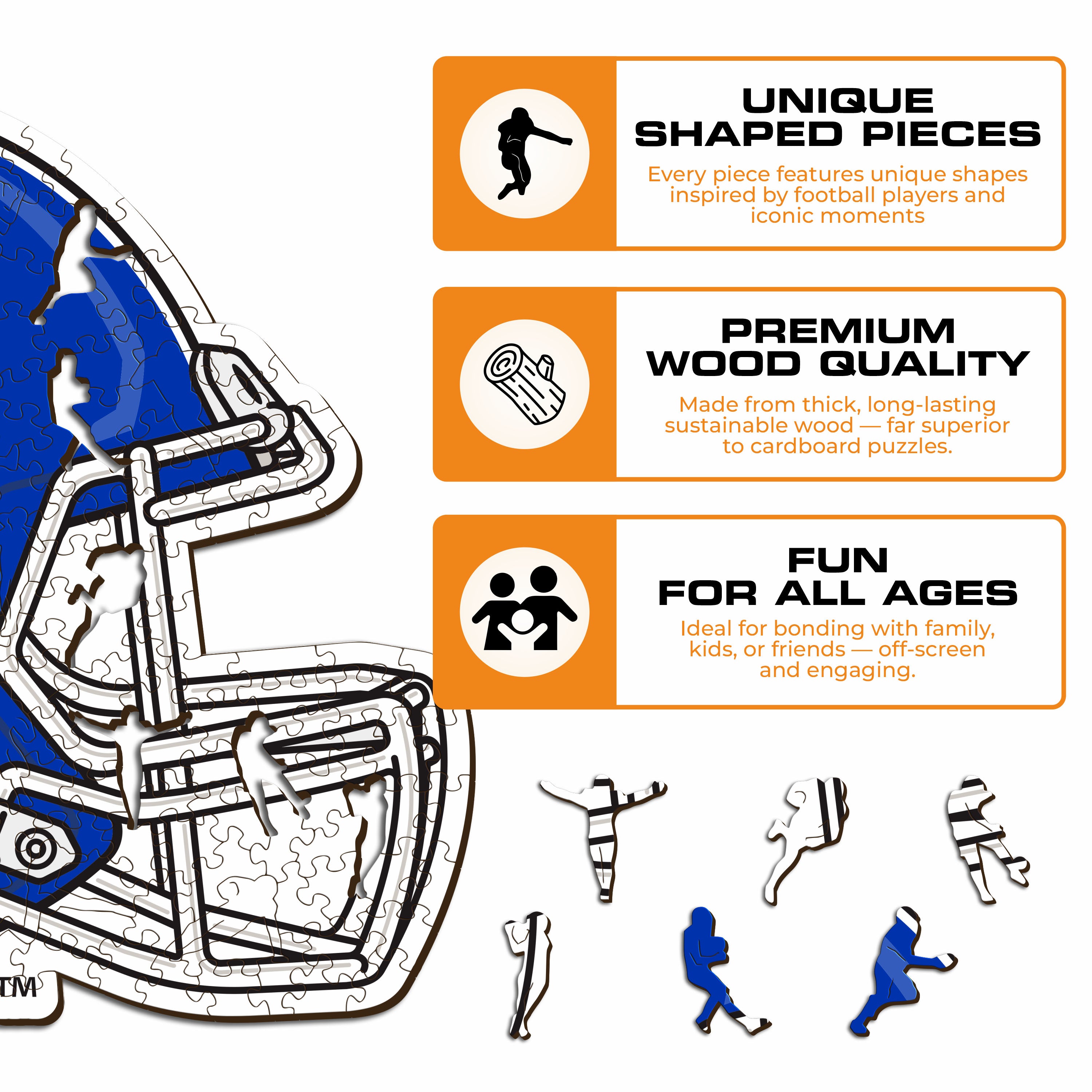University of Kentucky Helmet - Wooden Puzzle