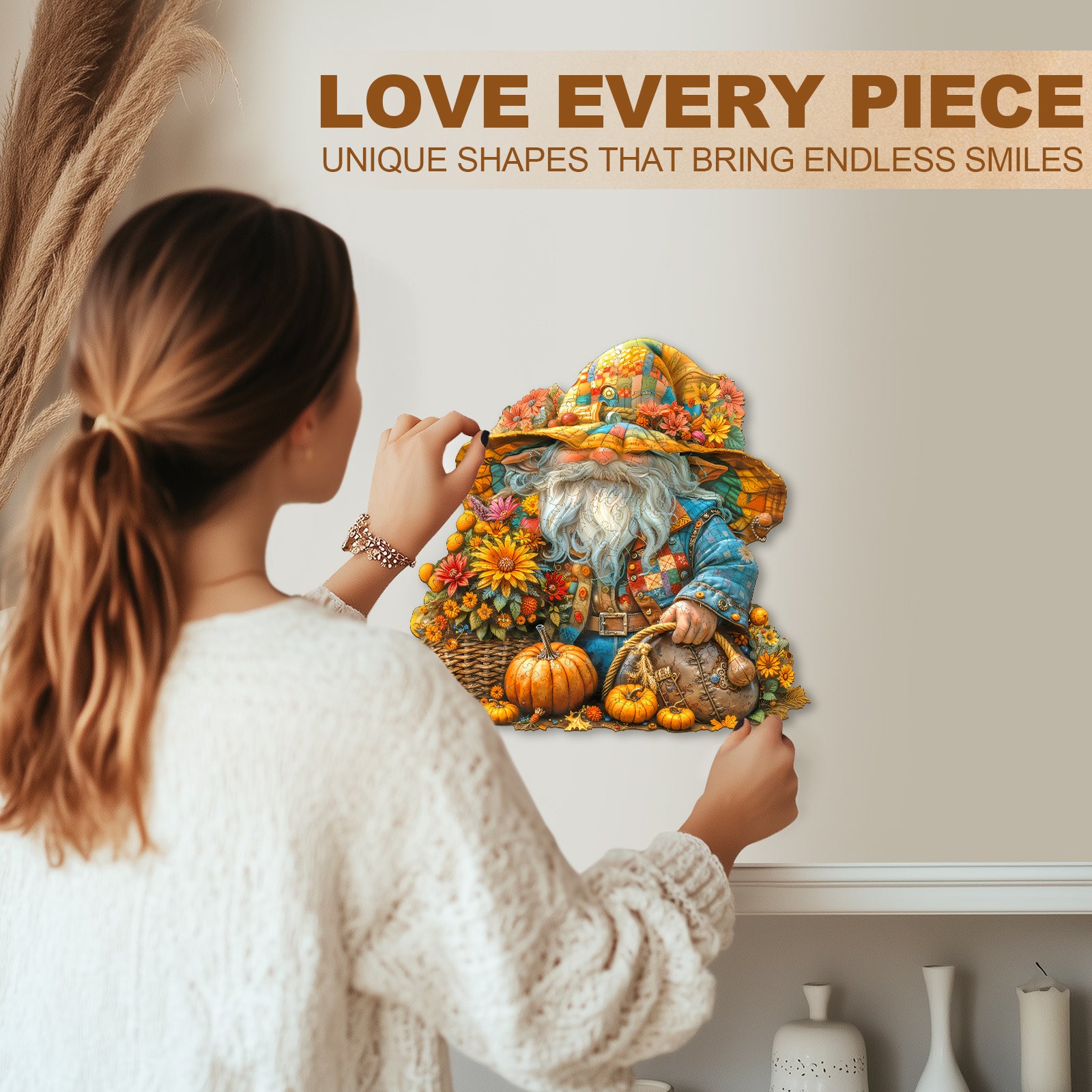 Golden Gnome Wooden Jigsaw Puzzle