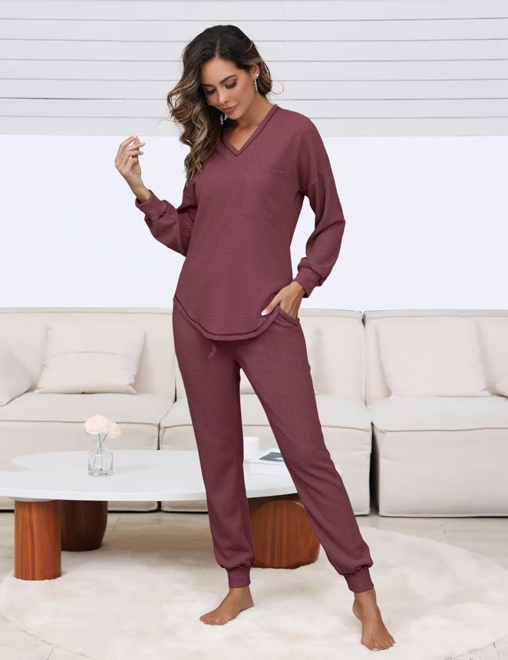 Womens Two Piece Outfits Lounge Sets
