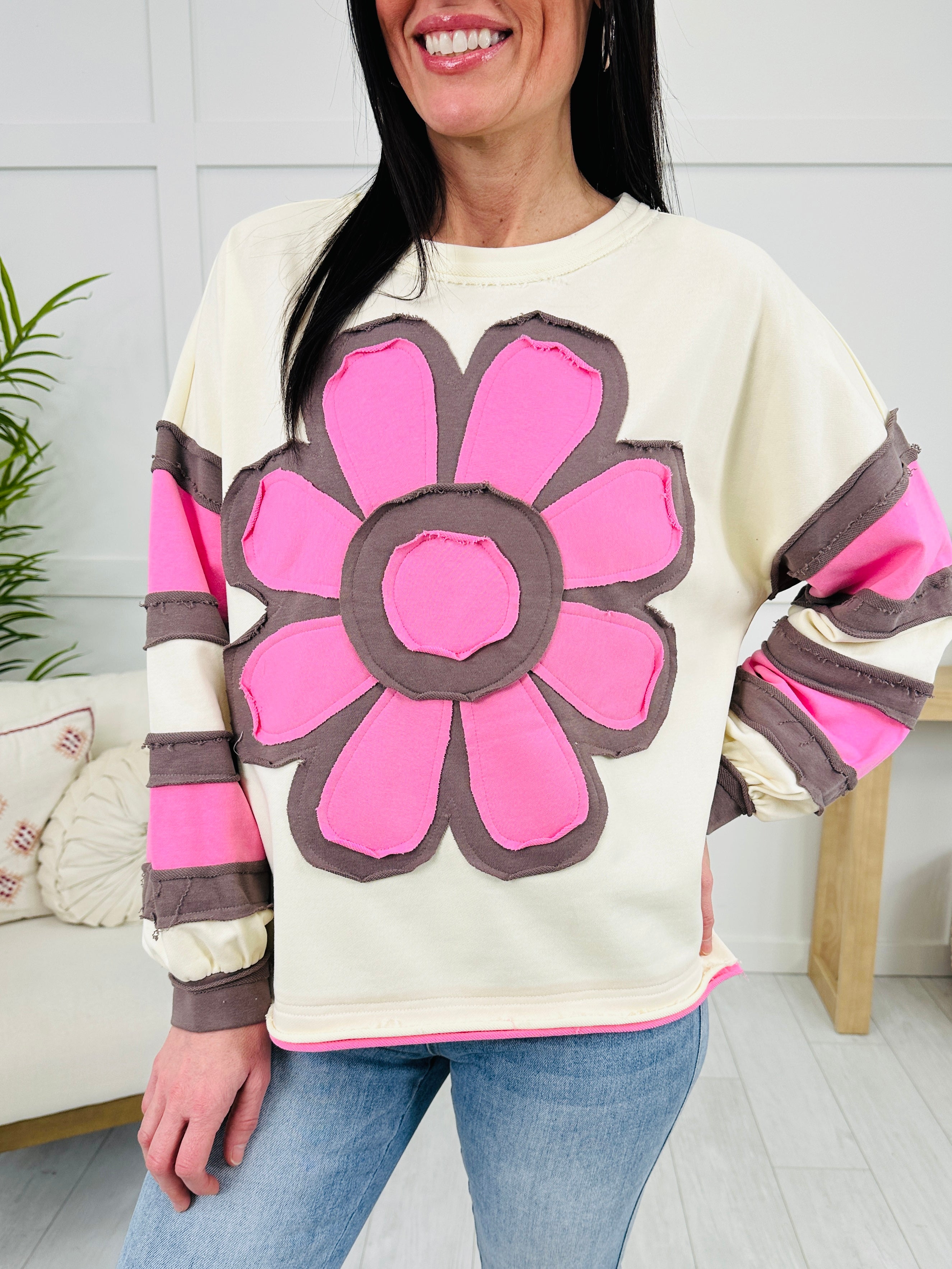 The Bloom Effect Sweatshirt In Cream