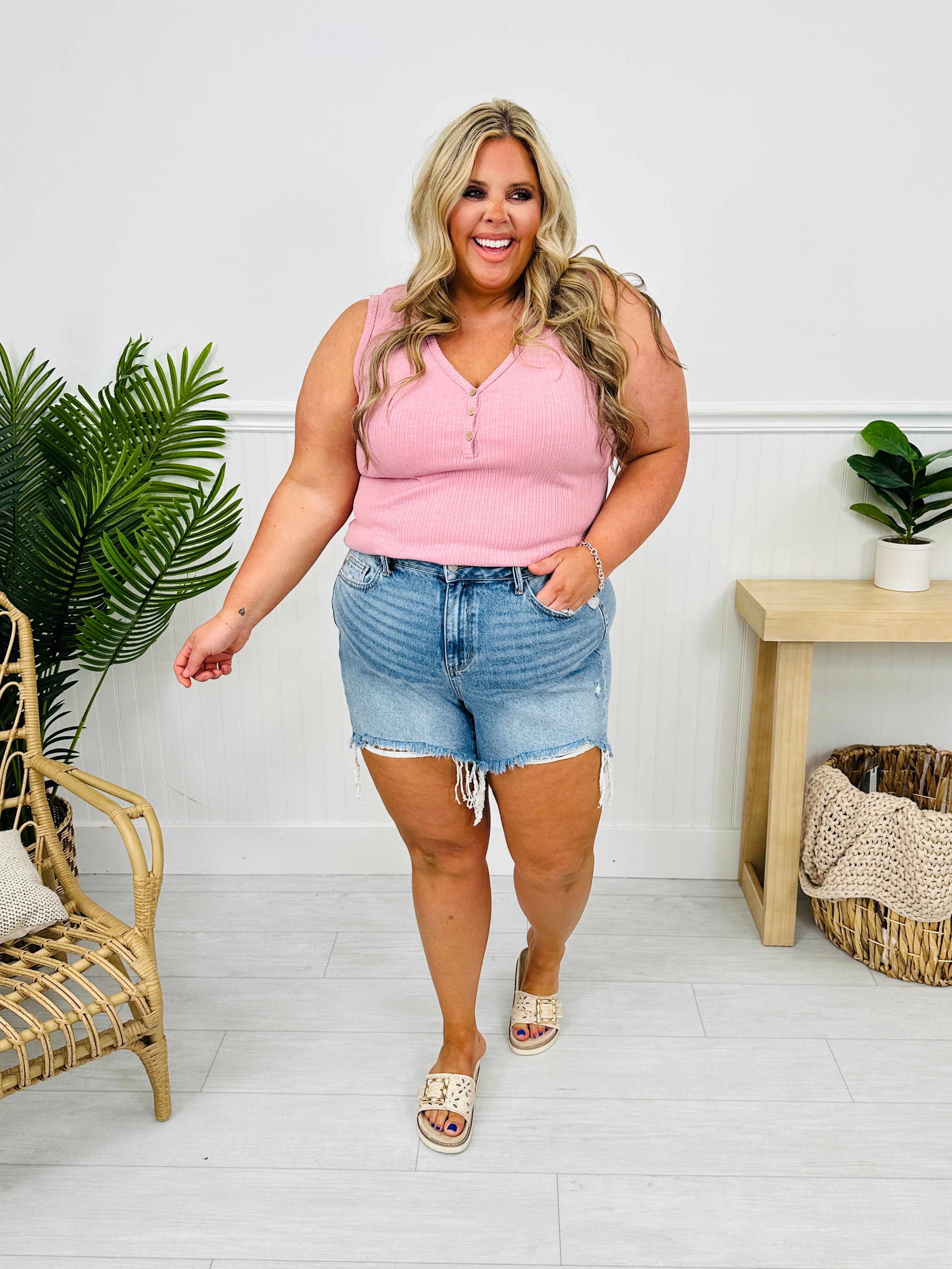 Judy Blue Chic & Sleek Cut Off Rigid Magic Shorts