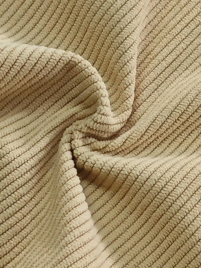 Women's Straight Leg Corduroy Pants Featuring Drawstring Elastic Waist, Fit for Casual