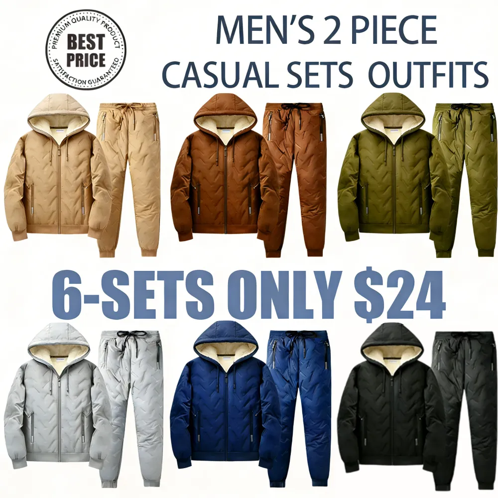 Fleece-Lined Winter Jacket-Pants Set