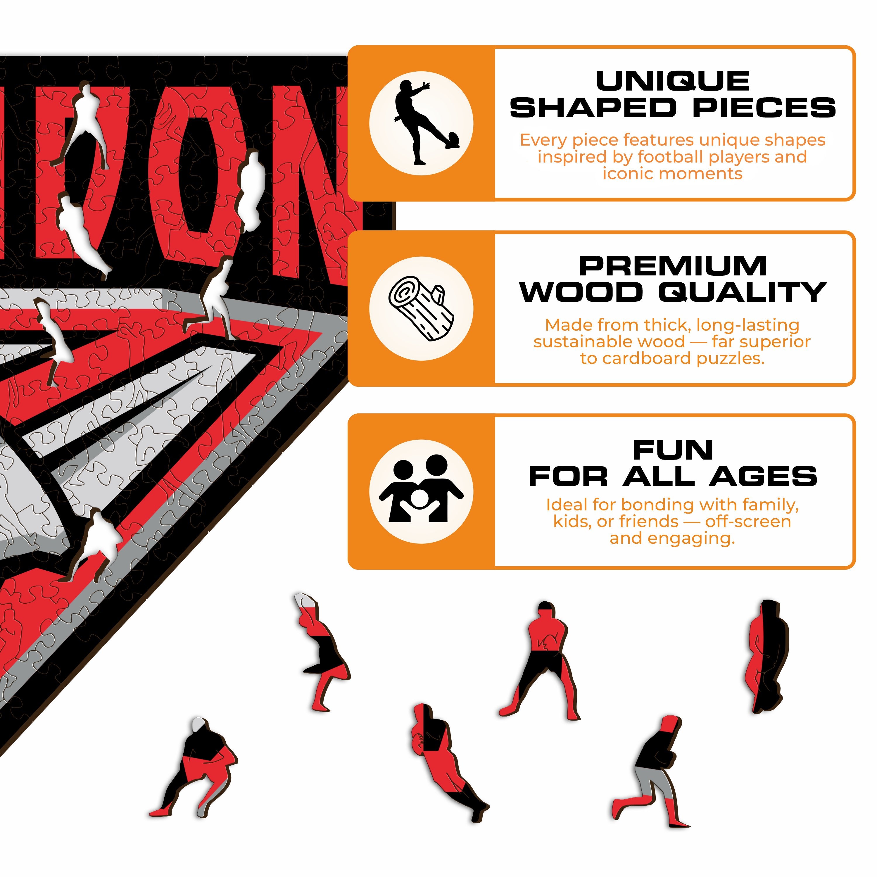 Essendon FC Logo - Wooden Puzzle