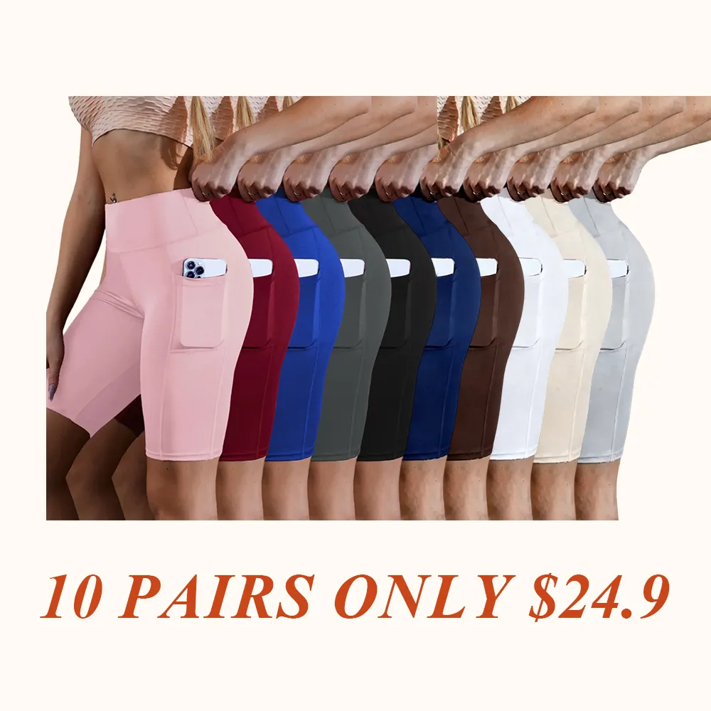 High Waist Athletic Yoga Shorts,Soft Shorts,Breathable