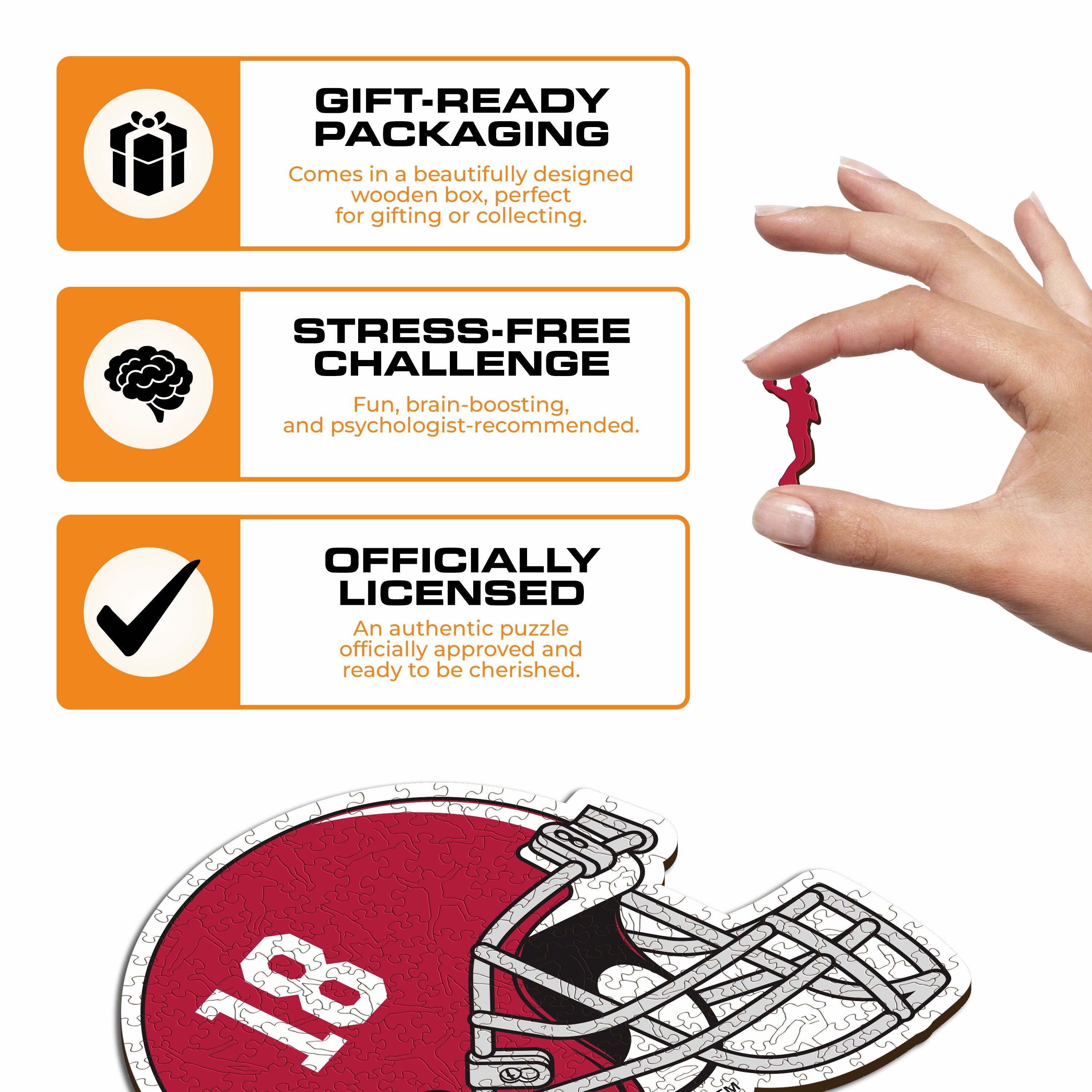 University of Alabama Helmet - Wooden Puzzle