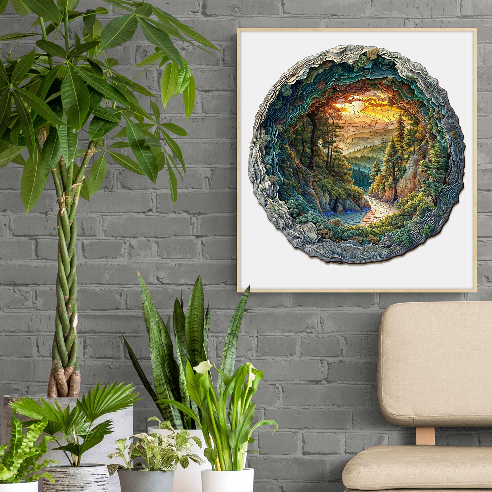 Cave Forest Wooden Jigsaw Puzzle