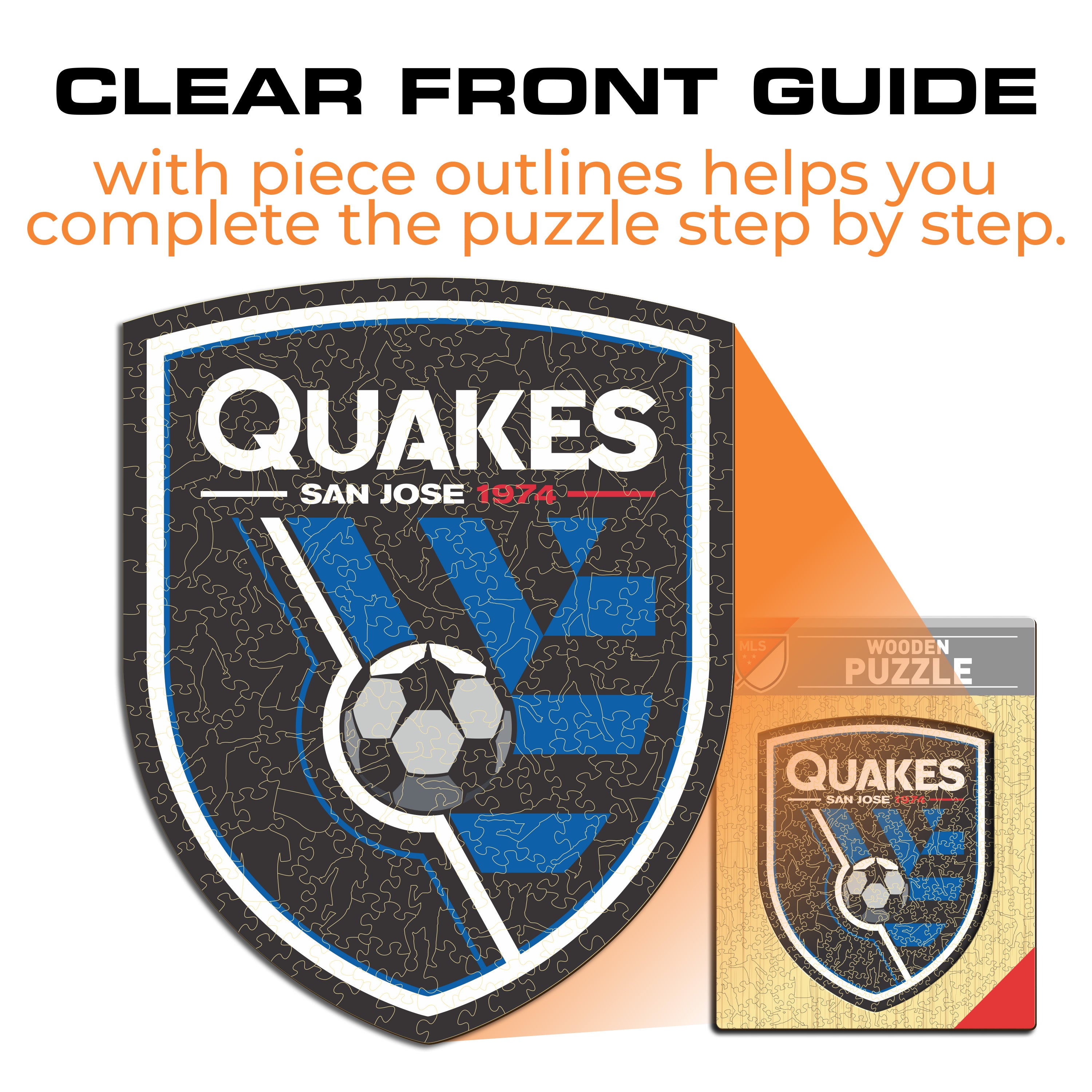 San Jose Earthquakes® Logo - Wooden Puzzle