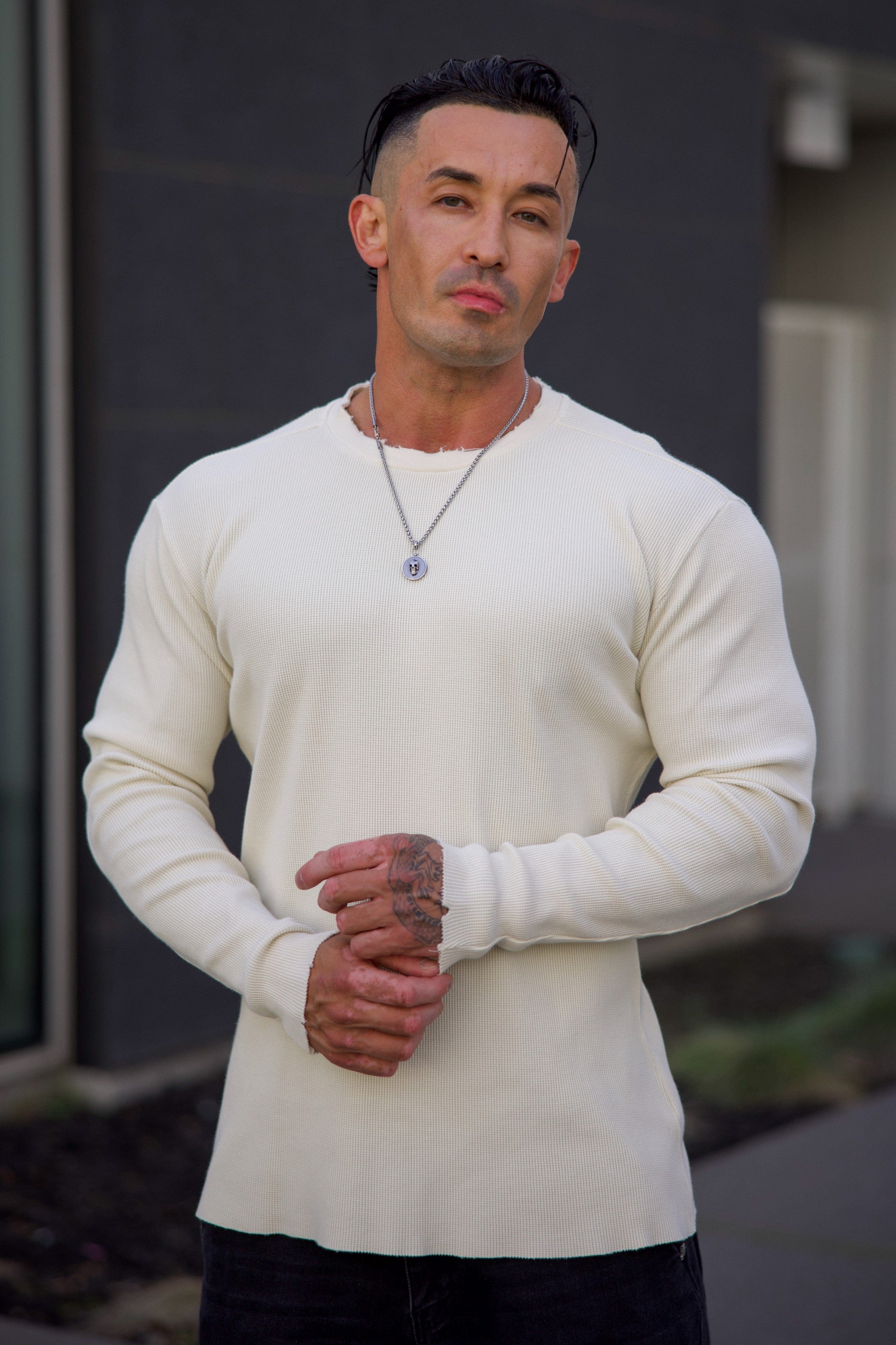 8094 - Tailored Waffle Longsleeves