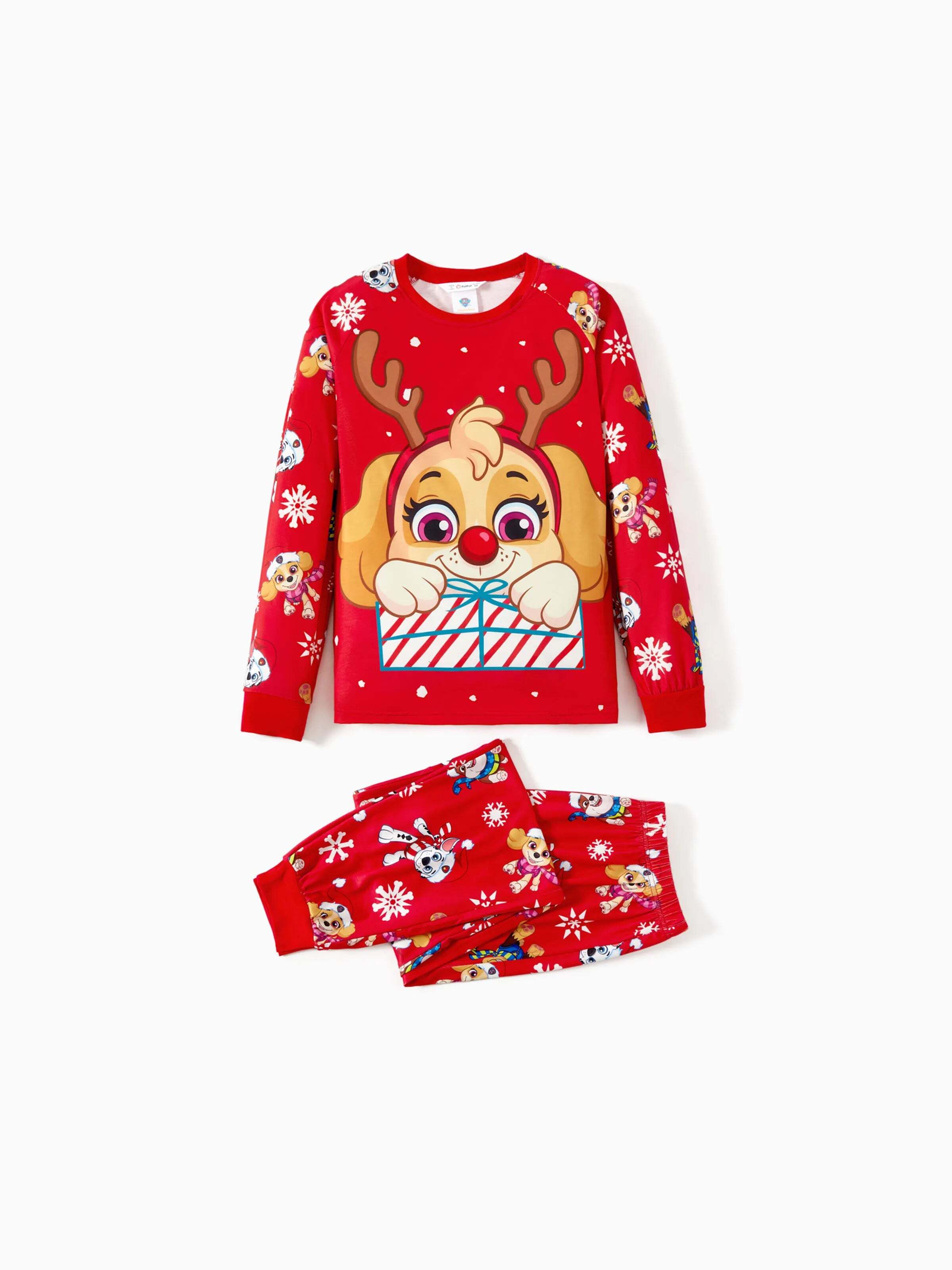 Christmas Family Matching Chase and Marshall Pajamas Sets with Christmas Socks