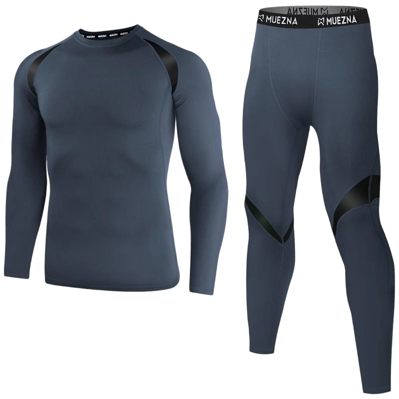 Men's Warmth-Preserving Jacket and Underwear Set - Underpants, Overalls, Long Pants - Base Layer Warmth-Resistant Fur Liner